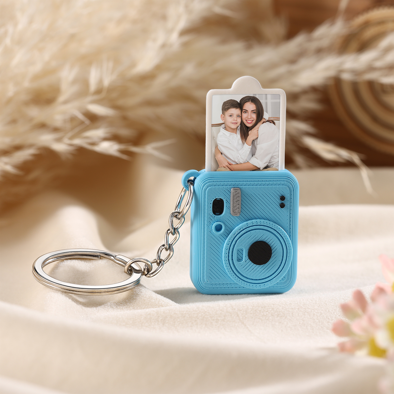 Personalized Mini Camera Keychain Custom With A Pull-Out Photo