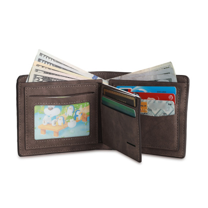 Personalized Couple PU Leather Calendar Wallet for Men