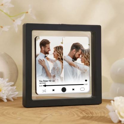 Personalized 2-Photo Music Fridge Magnet – A Thoughtful Custom Keepsake | Jessemade