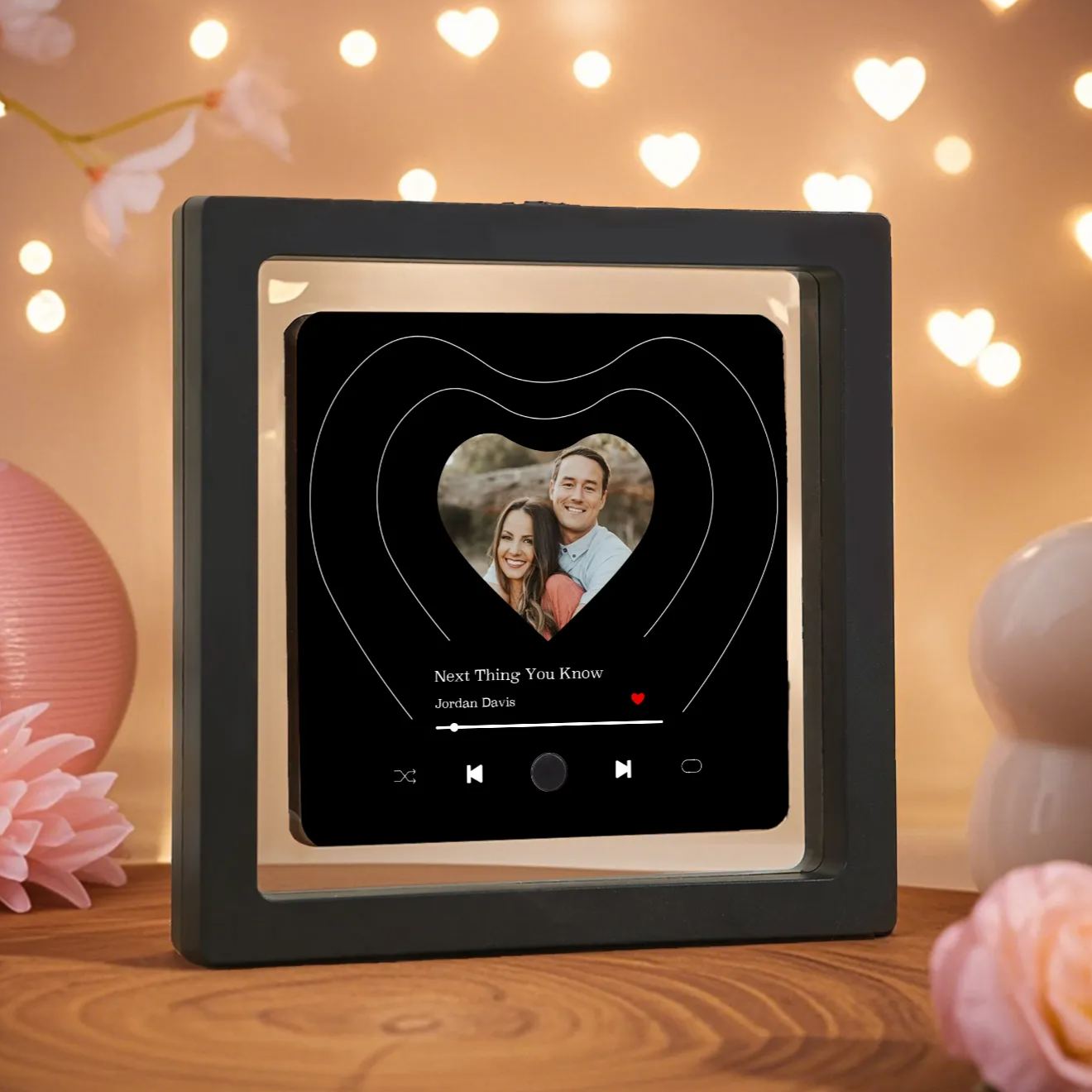 Personalized Music Refrigerator Magnet – Custom Photo & Song | Valentine's Gift for Him/Her | Jessemade