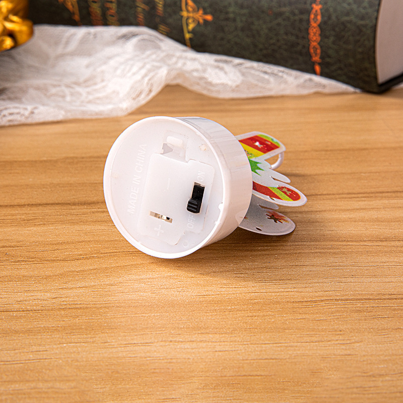 Christmas Electronic Candle with Santa Claus/Snowman/Letter Pattern | Jessemade