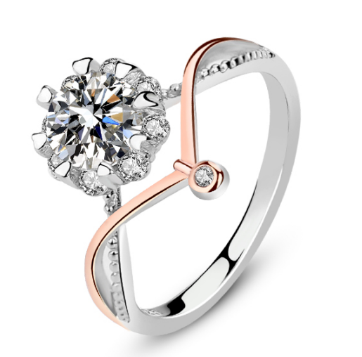  925 Sterling Silver Moissanite Ring – Elegant & Brilliant – Perfect Gift for Her