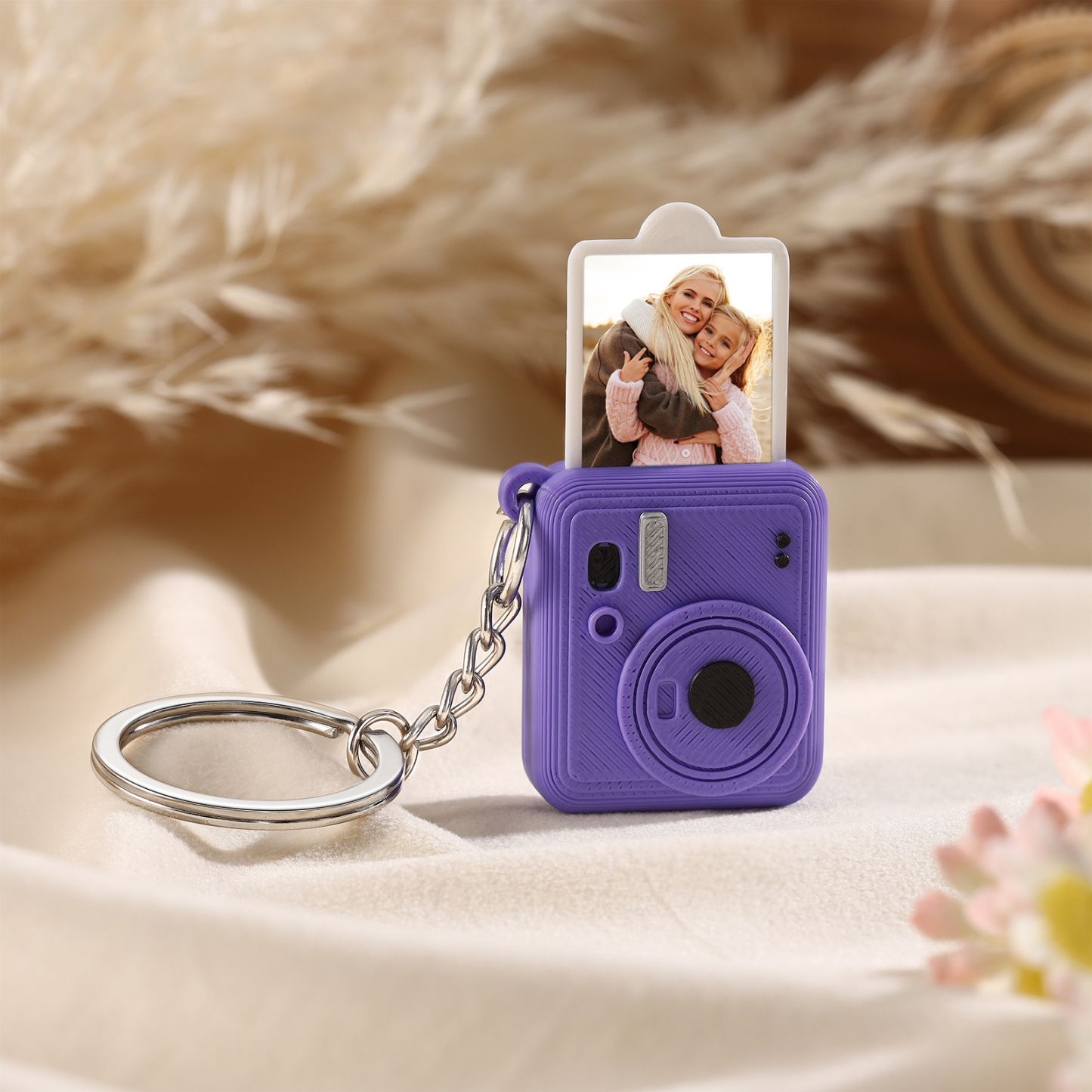 Personalized Mini Camera Keychain Custom With A Pull-Out Photo