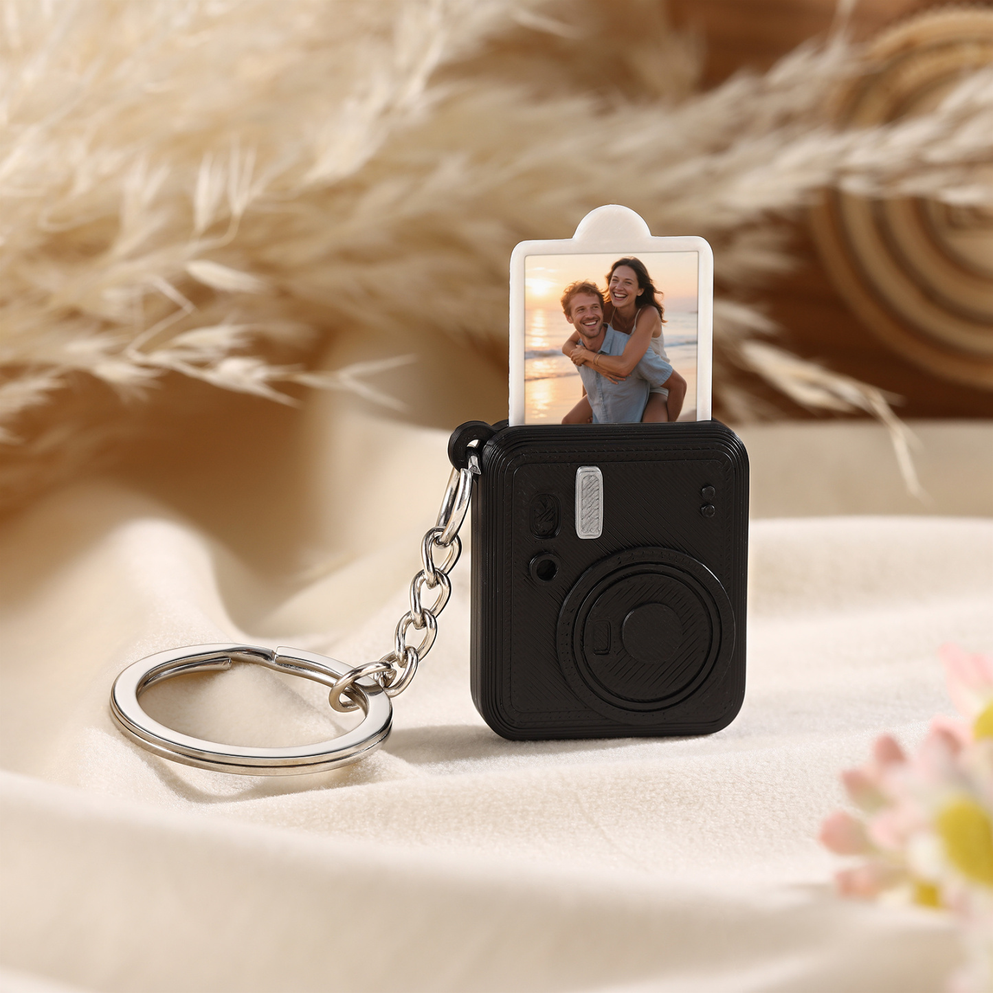 Personalized Mini Camera Keychain Custom With A Pull-Out Photo