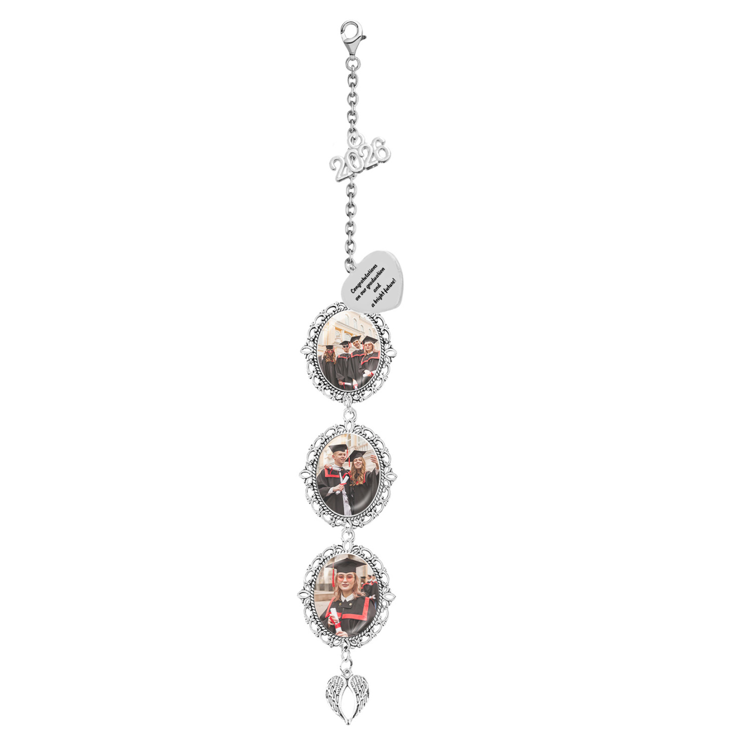 Custom Photo Graduation Tassel Charm 2026 Memorial Grad Cap Charm