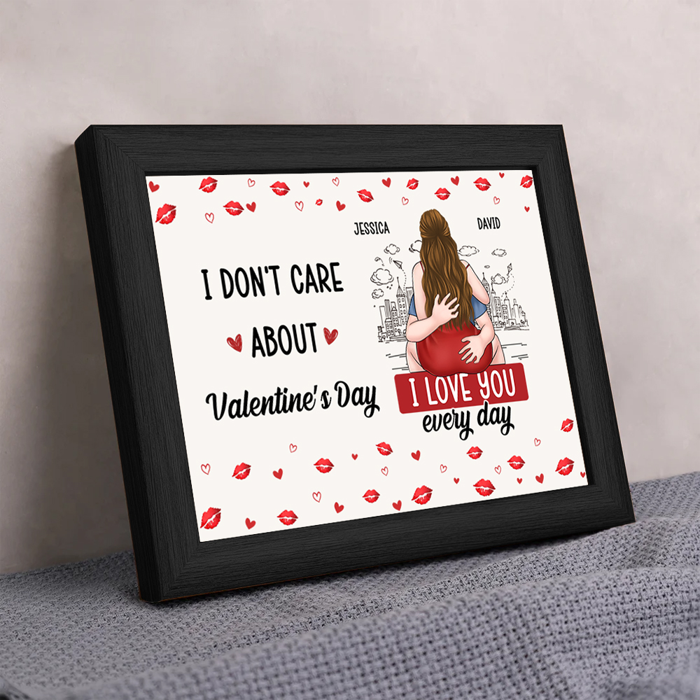 Personalized LED Light Frame for Couples – “I Love You Every Day”