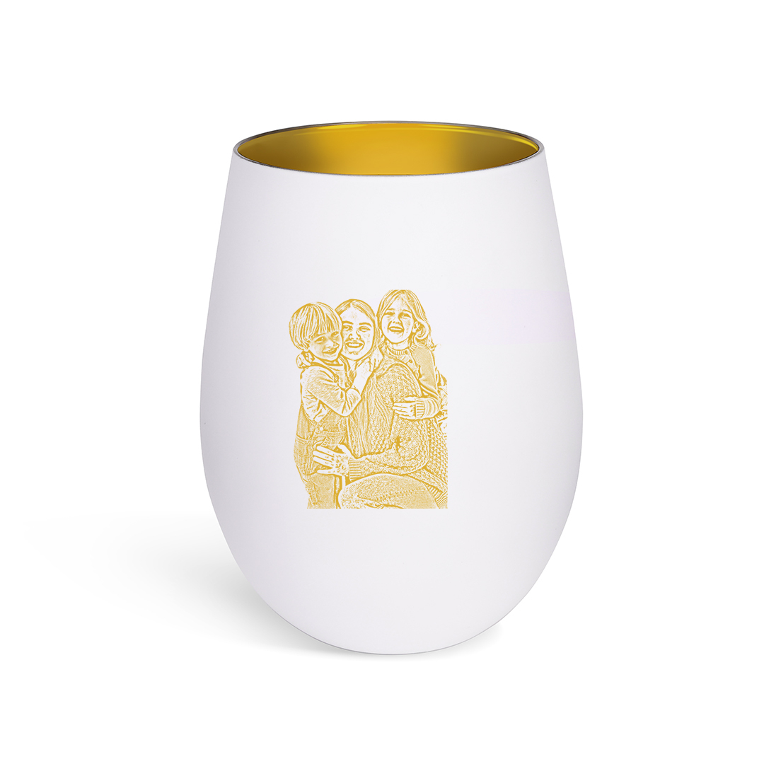 Personalized glass candle holder custom with photo gift for Mom