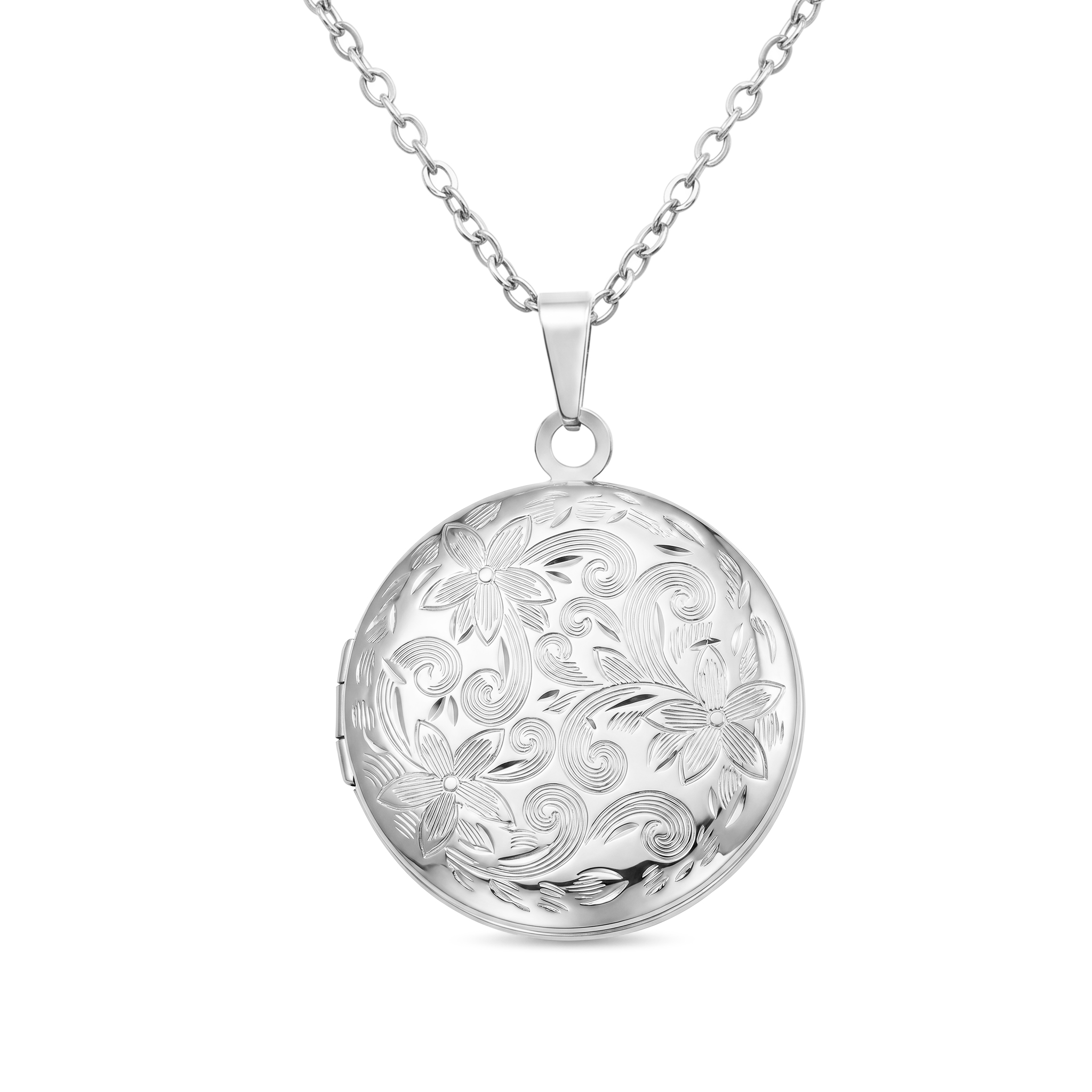 Personalized Locket Necklace Custom with Photo & Text NFC for Women